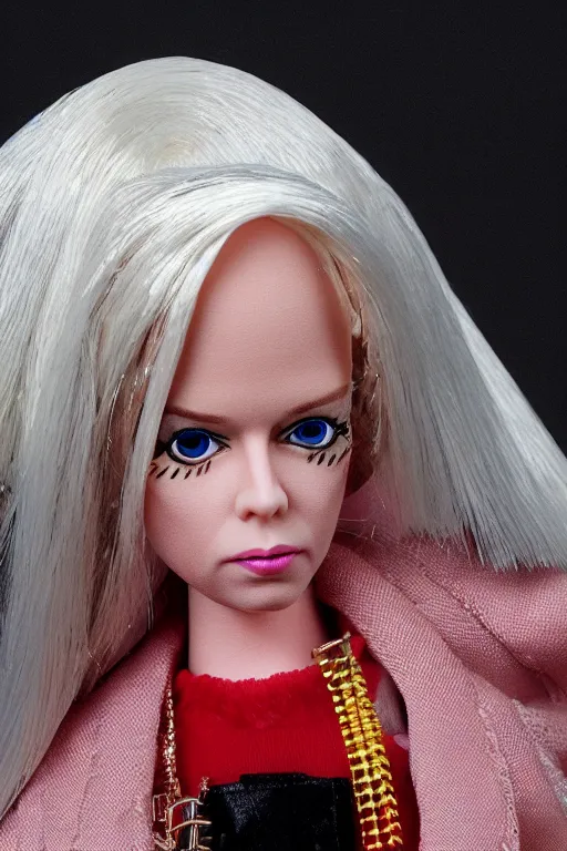 Prompt: genesis p - orridge barbie doll, highly detailed photograph, 8 k