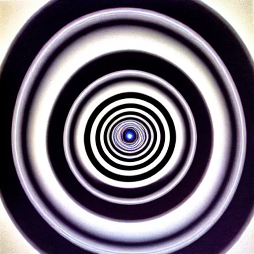 Image similar to hyperbolic spacetime vortex powers the void. by mc escher, hyperrealistic photorealism acrylic on canvas, resembling a high resolution photograph