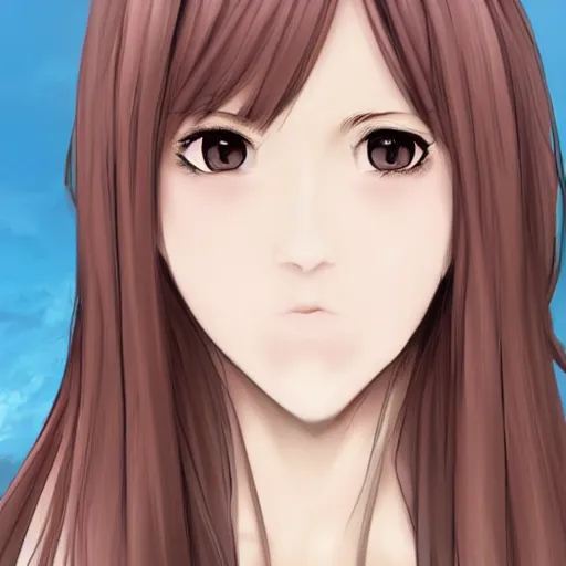 Prompt: potrait of a female face, ((((anime))))