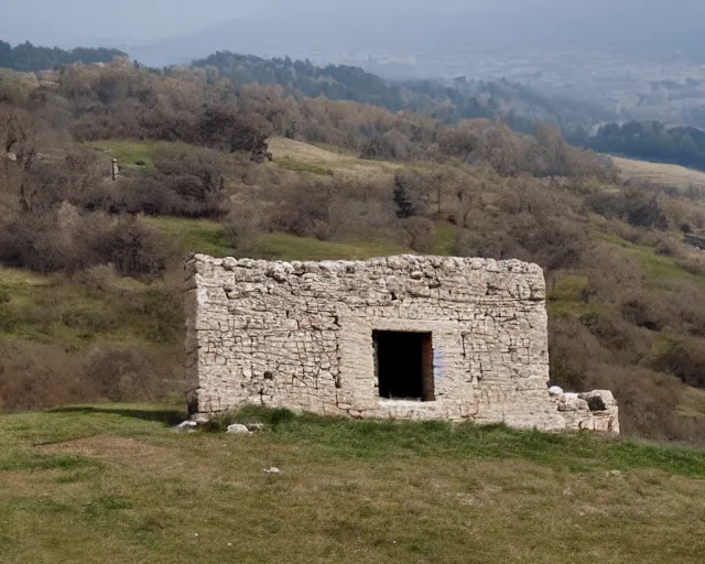 Image similar to roman house on a hill