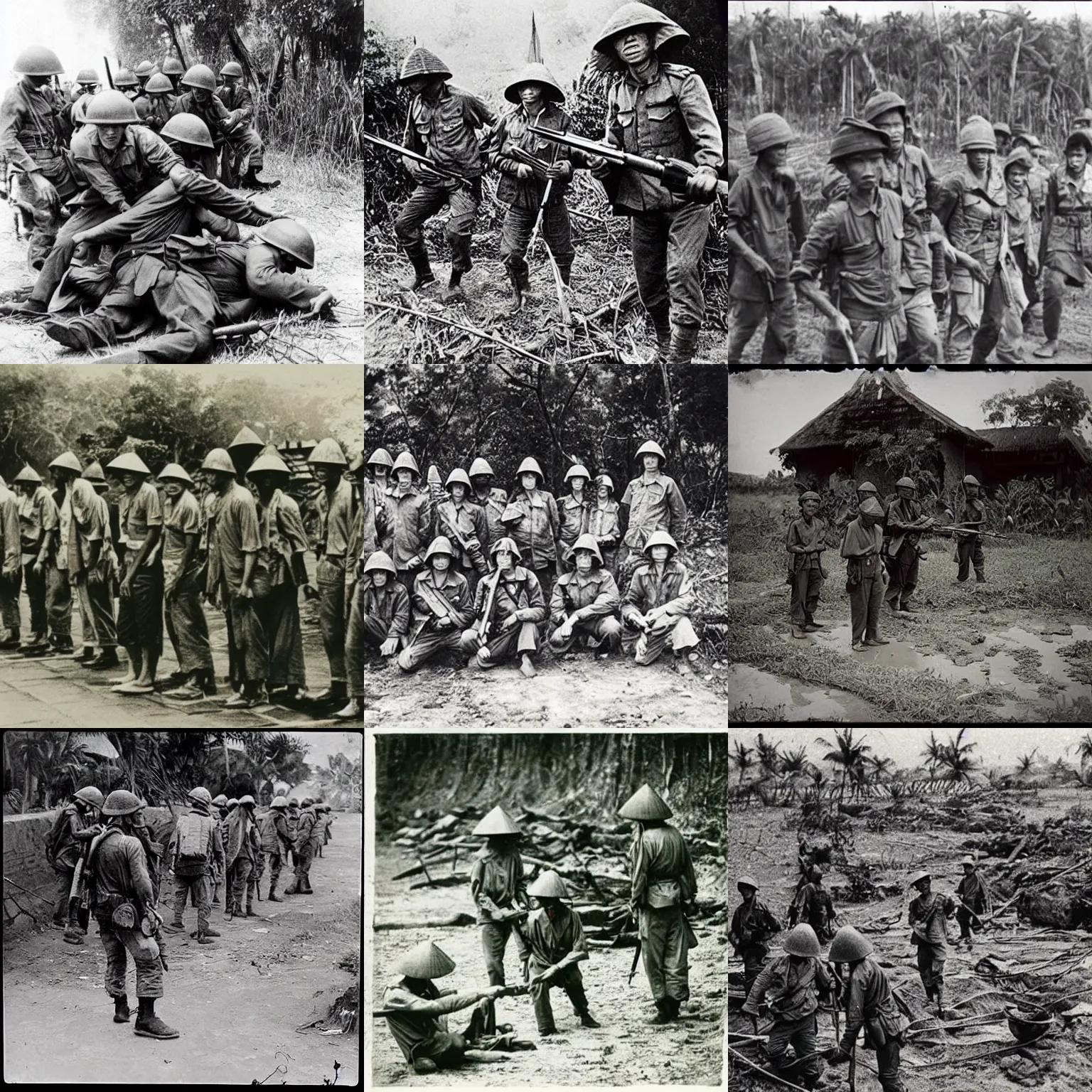 Prompt: “Vietnam war, 1900’s photo”