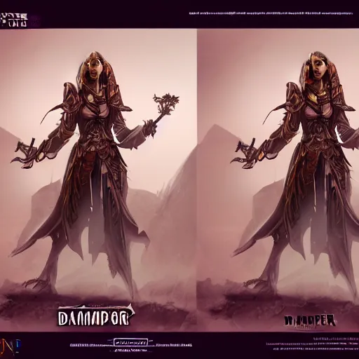 Image similar to female magus dhampir, pathfinder, gloomhaven, dynamic lighting, matte painting concept art, official fanart behance hd artstation