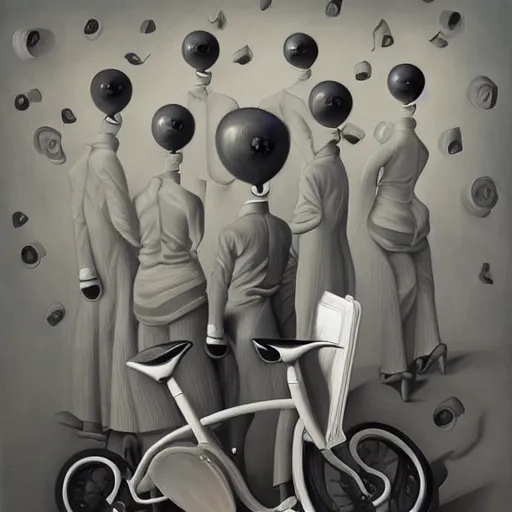 Image similar to art overload, art in excess, an ultrafine detailed painting by rafal olbinski, behance contest winner, pop surrealism, detailed painting, very detailed, minimalist, skeuomorphic, airbrush art