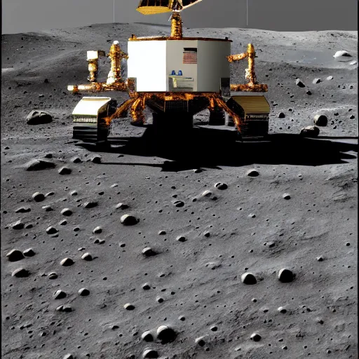 Image similar to Photo of the lunar lander on mars