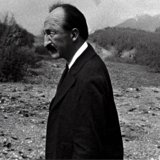 Image similar to film still, Martin Heidegger in Being and Time