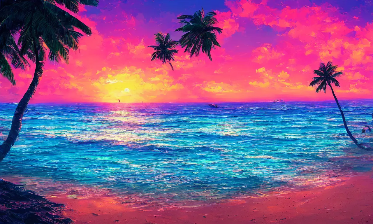 Image similar to paradise beach by alena aenami artworks in 4 k