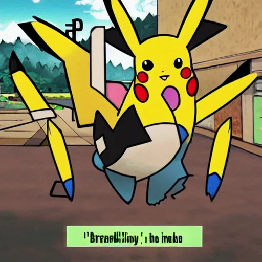 Image similar to pokemon, breaking bad.