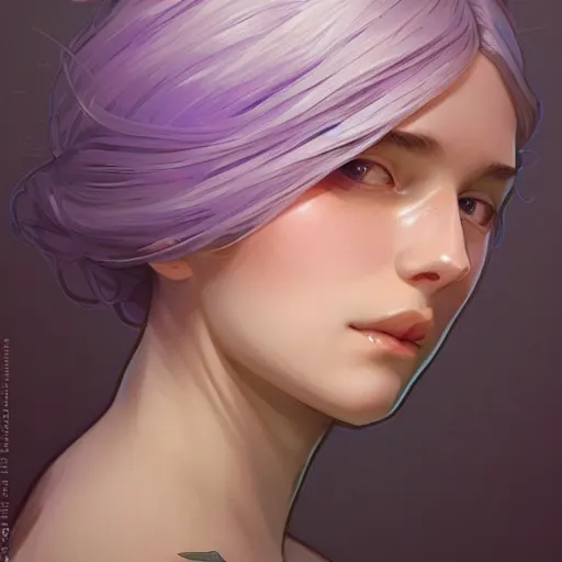 Image similar to smooth organic pattern, lavender, light purple, white, orange, artstation, concept art, smooth, sharp focus, illustration, art by artgerm and greg rutkowski and alphonse mucha and maya takamura and Hitomi Isono