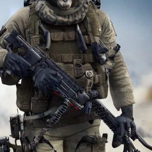 Image similar to monkey navy seals, call of duty, fully armed, 4 k, photorealistic, detailed