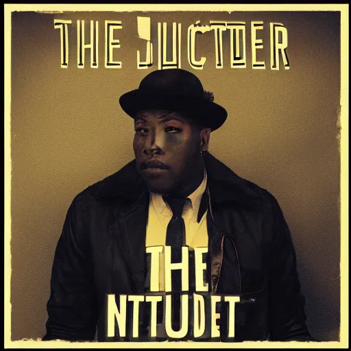 Prompt: the intruder, detective baggs, album cover