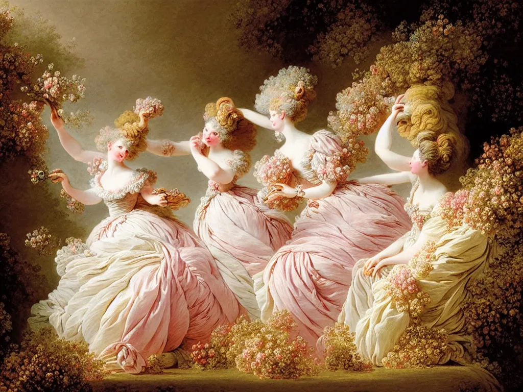 Image similar to fragrance advertising campaign by jean honore fragonard, highly detailed, intricate