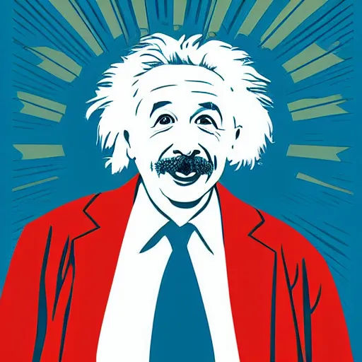 Image similar to einstein poster by shepard fairey