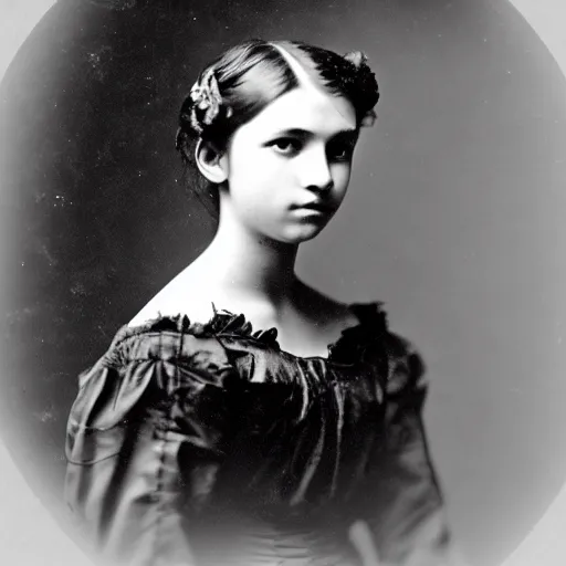 Image similar to clear photography of a beautiful and teenaged princess, circa 1 8 6 1