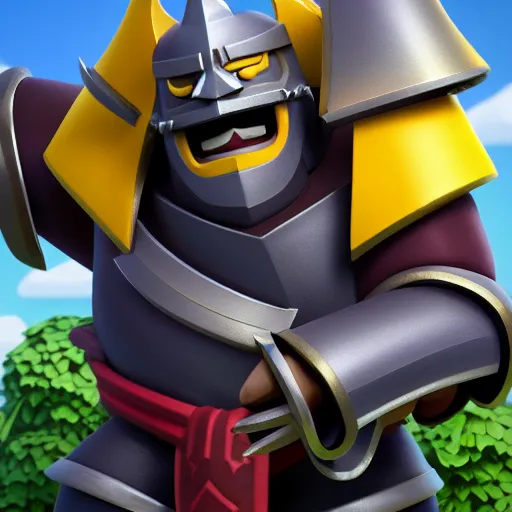 Prompt: japanese pekka, clash royale, concept art, octane render, unreal engine 5, highly detailed, high quality, 8 k, soft lighting, realistic face, path traced
