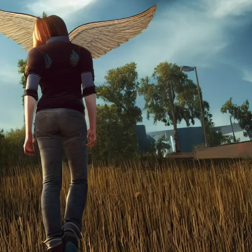 Image similar to high quality screenshot of upcoming Angel (BTVS) video game for PS5, Xbox Series X and PC