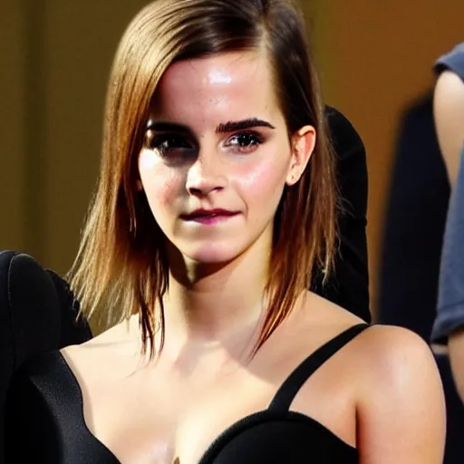 Image similar to Emma Watson and Kim Kardashian combined into a single person