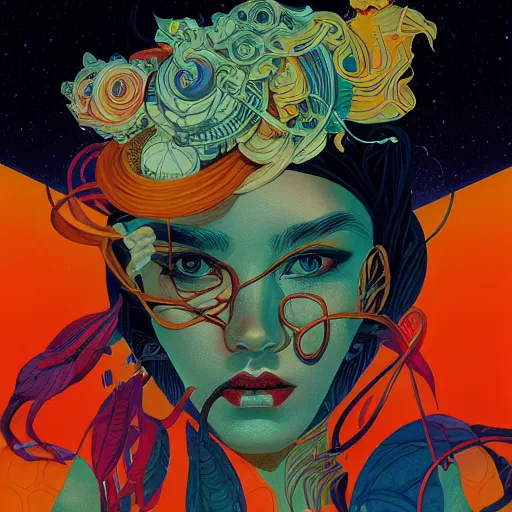 Prompt: portrait of godel's completeness theorem, by tristan eaton, victo ngai, peter mohrbacher, artgerm,