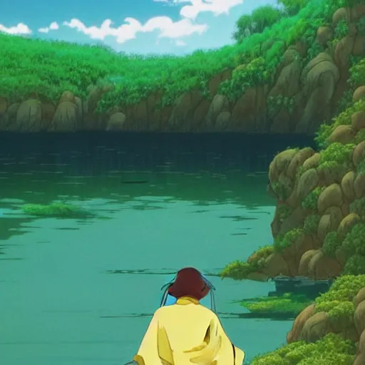 Prompt: beautiful nature scenery from Spirited Away (2001)