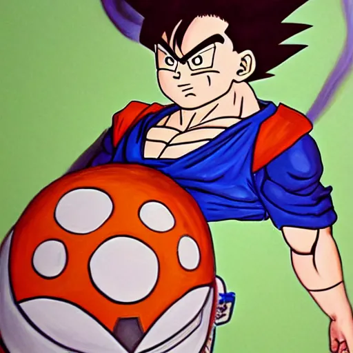 Prompt: Painting of Seth Rogan, official, detailed, character dragonball, award winning artwork, Akira Toriyama