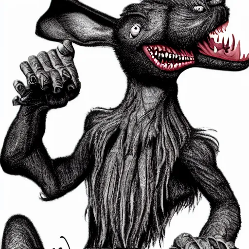 Image similar to A extremely highly detailed majestic hi-res beautiful, highly detailed head and shoulders portrait of a scary terrifying, horrifying, creepy black cartoon rabbit evil laughing standing up wearing pants and a shirt in the style of Walt Disney