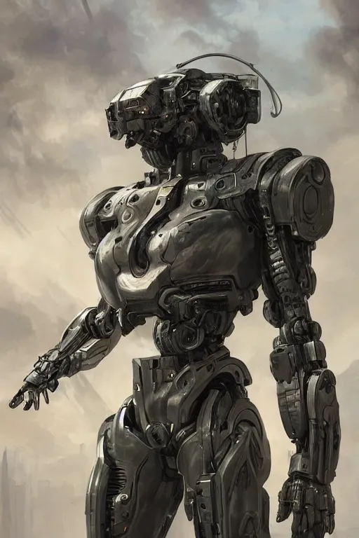 Image similar to Ultra realistic, great military mechs, mythological , cyberpunk, sci-fi, intricate, elegant, highly detailed, digital painting, artstation, concept art, smooth, sharp focus, illustration, art by artgerm and vitaly bulgarov