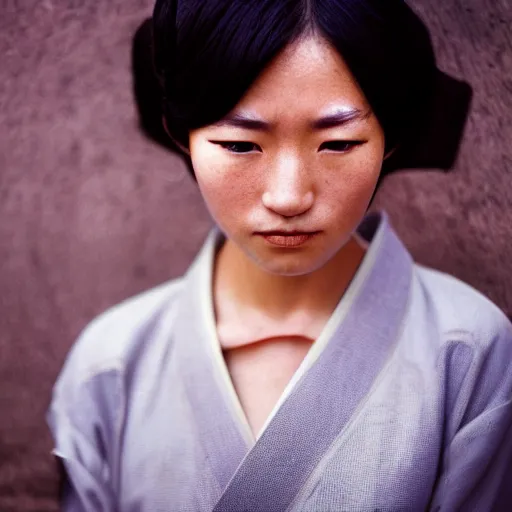 Image similar to portrait beautiful Japan young woman, by Steve McCurry, clean, detailed, award winning