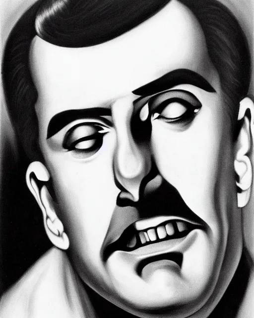 Prompt: a portrait of a subgenius by george hurrel