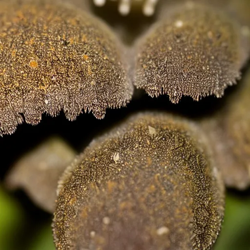 Image similar to an upside down Tylopilus felleus, close up, 35mm photograph