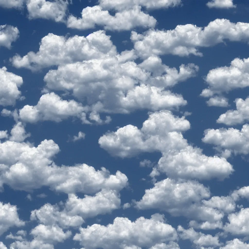 Image similar to white fluffy cartoon clouds seamless texture 4k