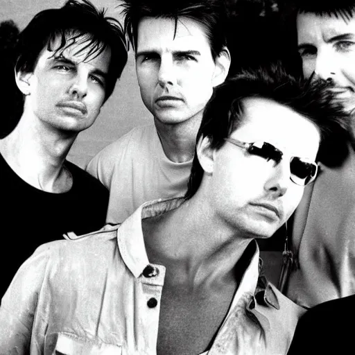 Prompt: tom cruise in depeche mode in 1 9 8 9