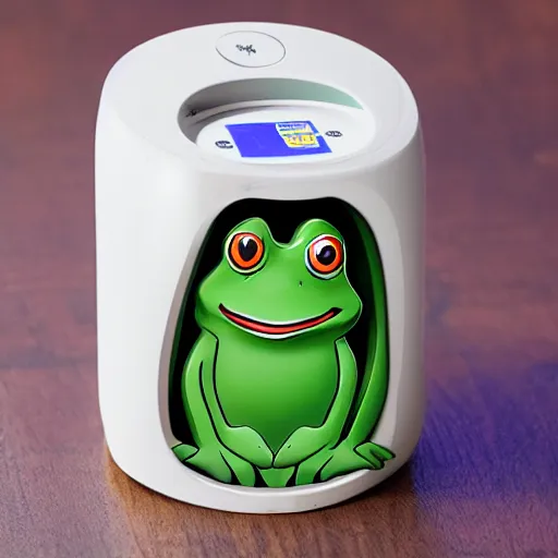 Image similar to frog money printer