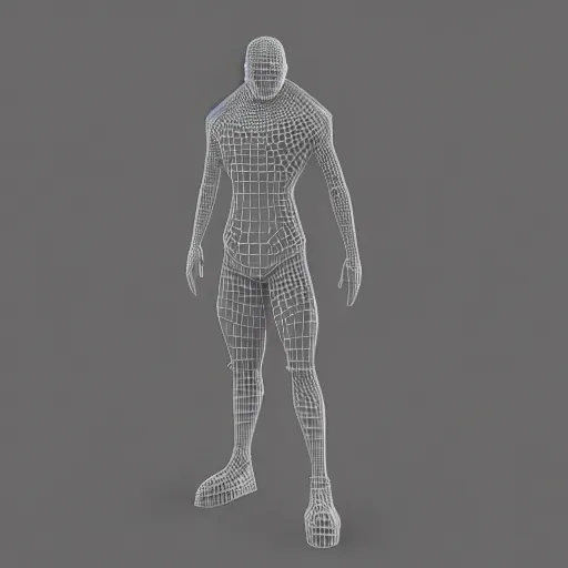 3d scan t-pose rigged cyber ninja, Stable Diffusion