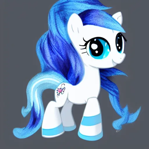 My little pony blue 2024 hair