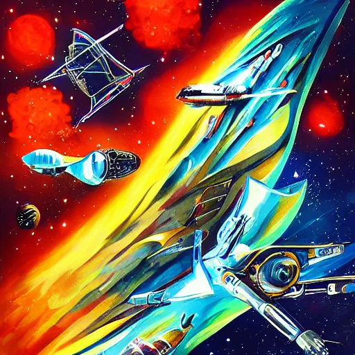 Image similar to space opera artwork