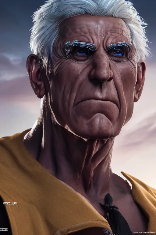 Image similar to Judge dread Frank Drebin, muscle extremely detailed, full face, mouth, trending on artstation, pixiv, cgsociety, hyperdetailed Unreal Engine 4k 8k ultra HD, WLOP