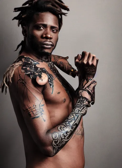 90 Black Ink Tattoo Designs For Men  Dark Ink Ideas