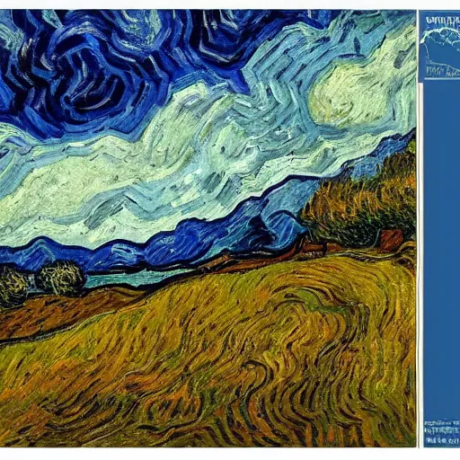 Image similar to switzerland leyline landscape with van gogh sky