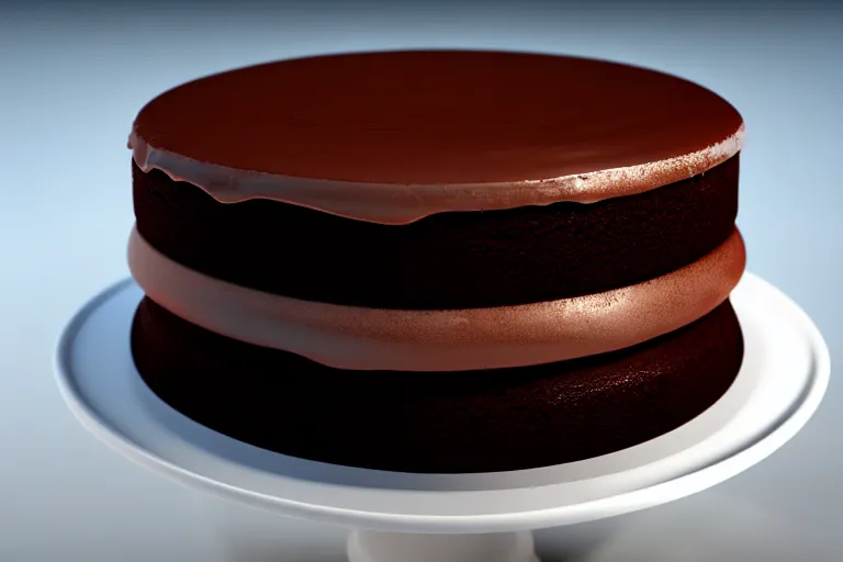 Image similar to a five tier chocolate cake. super realistic 8 k render of a elegant, cinematic composition