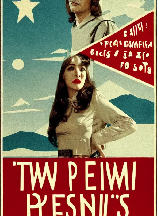 Image similar to Twin Peaks retro Italian movie poster