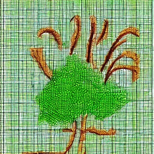 Image similar to stylish logo for an allotment garden club, colors are green, yellow, brown | concept drawing in pencil on graph paper