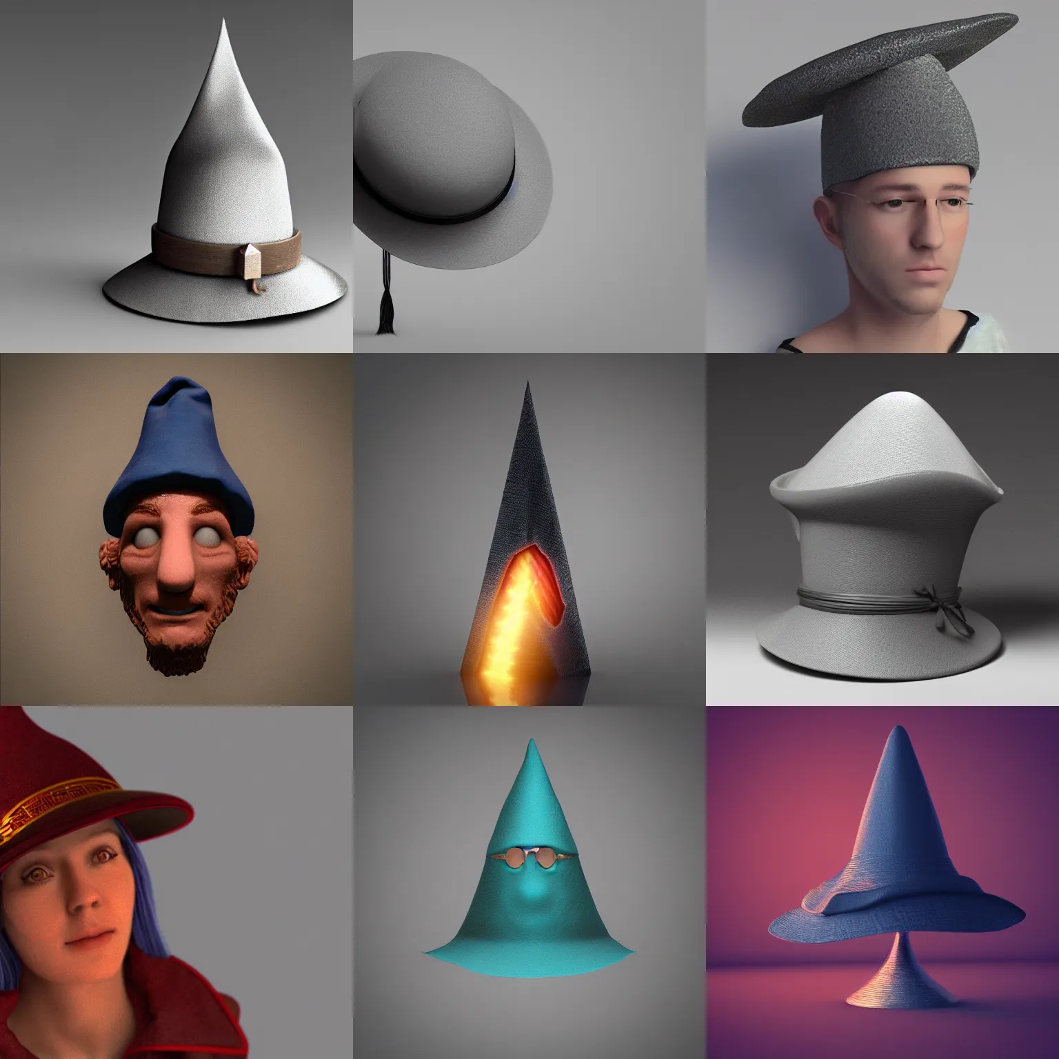 Prompt: wizard hat, octane render, digital art