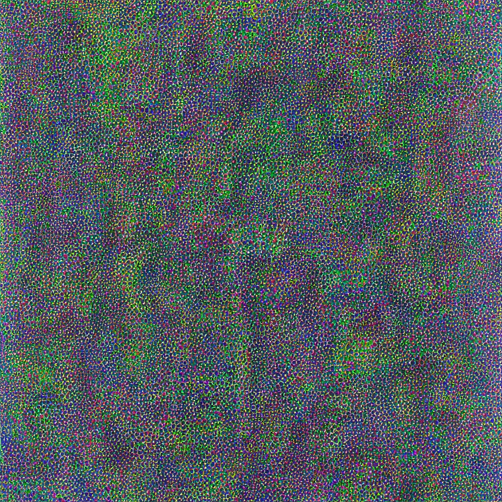 Image similar to camo made of out fabric, smiling, abstract, maya bloch artwork, do hoang tuong artwork, cryptic, dots, stipple, lines, splotch, concrete, color tearing, uranium, neon, pitch bending, faceless people, dark, ominous, eerie, minimal, points, technical, painting