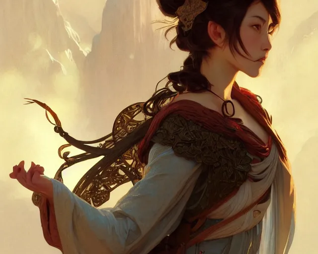 Image similar to photography of hiroshi yoshida, deep focus, d & d, fantasy, intricate, elegant, highly detailed, digital painting, artstation, concept art, matte, sharp focus, illustration, hearthstone, art by artgerm and greg rutkowski and alphonse mucha