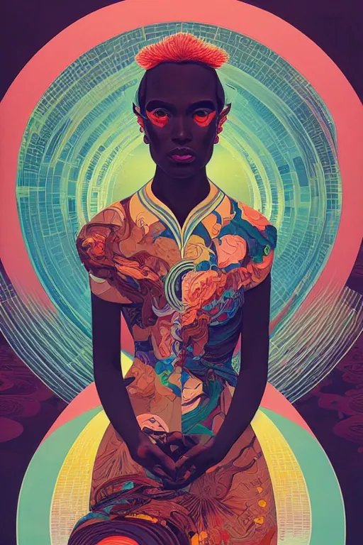 Image similar to portrait of godel's consistency of the axiom of choice, by tristan eaton, victo ngai, peter mohrbacher, artgerm,