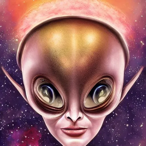 Image similar to The most beautiful alien in the universe