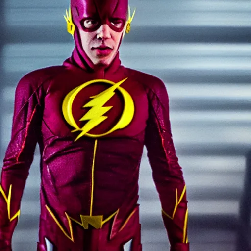 Image similar to jeffrey epstein as the flash, 8 k