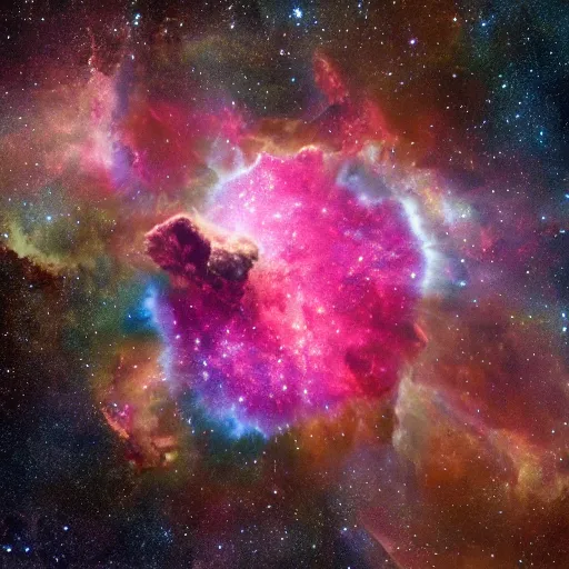 Image similar to A Nebula being formed, hyper realistic, HD, HQ, photo realistic