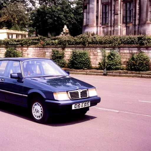 Prompt: a british automobile in the 1 9 9 0 s