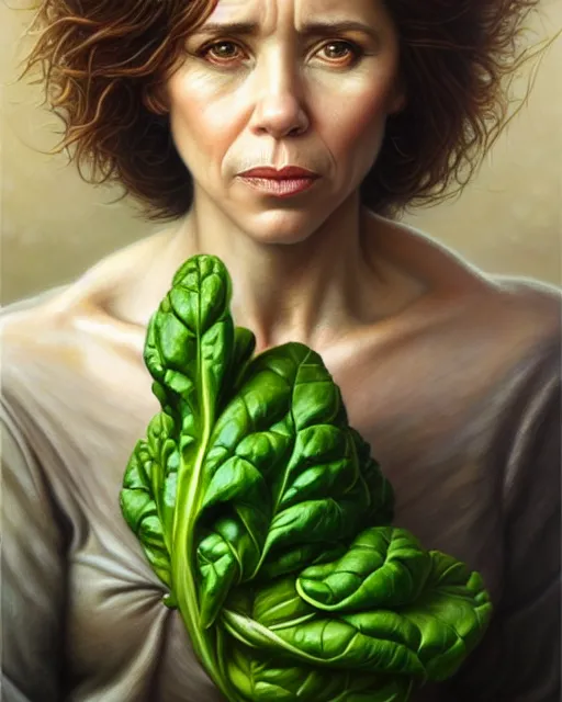 Prompt: detailed portrait of linda cardellini cannelloni!! spinach! ricotta! by tomasz alen kopera and peter mohrbacher and johanna martine! and margaret keane! coherent luminescent