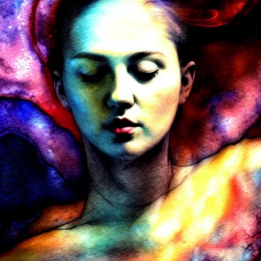 Image similar to the energy of dreams, 8 k resolution, beautiful, dark ambient, neoplasticism art, marvel comics dslr hdr, art by artemisia gentileschi, water color, artstation, concept art, smooth, sharp focus, illustration